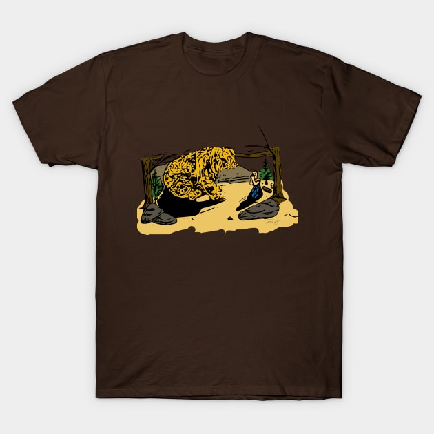 Golden Bear (Respect) T-Shirt by sk3tch